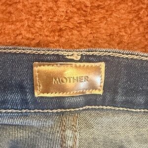 MOTHER The Hustler Ankle Fray in darker Home Movies wash